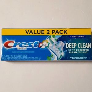 💡$4=Crest Complete Plus Deep Clean  Toothpaste, 5.4 oz, 2 Pack/AW=15oz